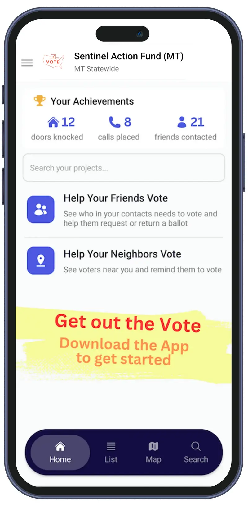 Vote phone mt